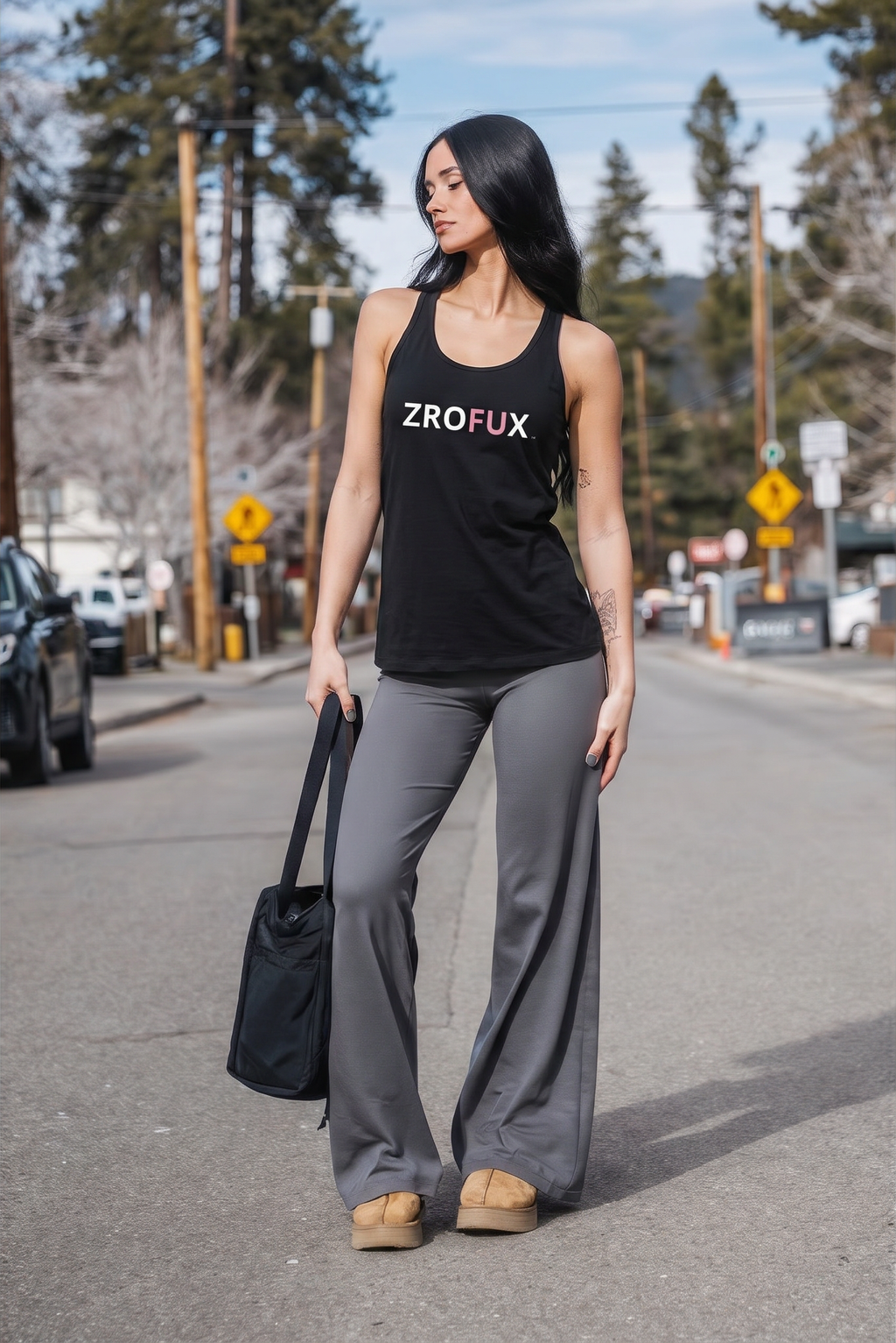 Women’s fitted racerback tank top