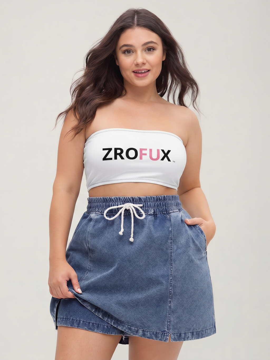 Recycled bandeau bikini top